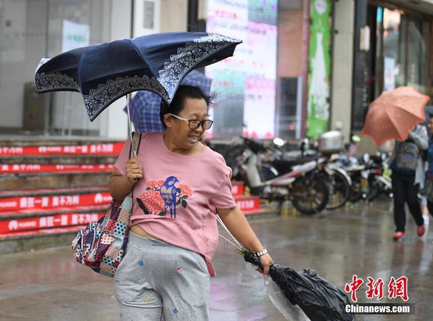 “苏力”与吉林擦肩，出行市民感受台风余威