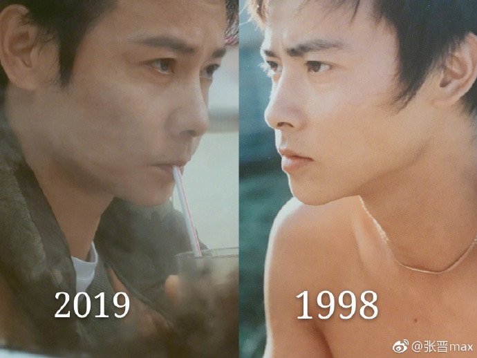 张晋发21年前旧照蔡少芬9字回复惊到网友