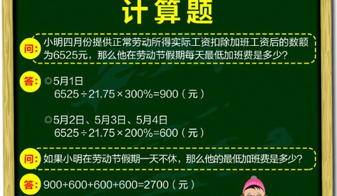 五一加班費咋算 青島市人社局:明天不休可拿三倍工資