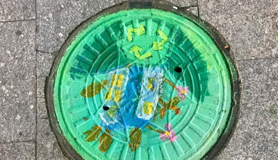 排水井蓋彩繪公益活動作品11