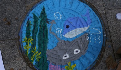 排水井蓋彩繪公益活動作品17