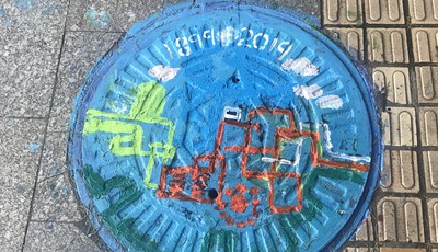 排水井蓋彩繪公益活動作品04