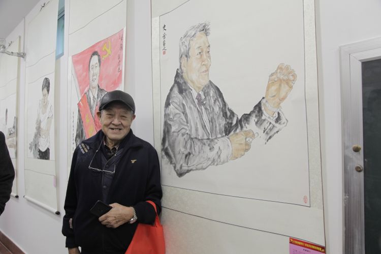 是青岛市首次以绘画形式展现劳模精神的践行,以"艺术之美"致敬"劳动之