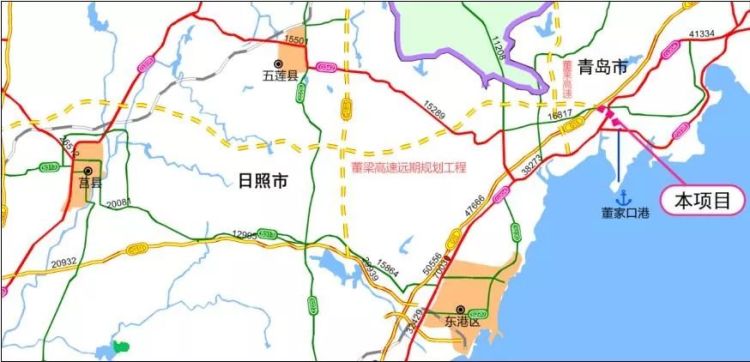 青潍再添一条高速路明董高速双向六车道途经五区市
