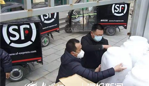 這就是山東丨昌邑籍省勞模無償捐贈2噸含氯消毒片