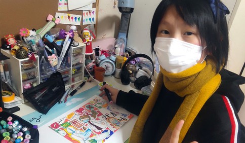 武汉，加油！小画家们在行动