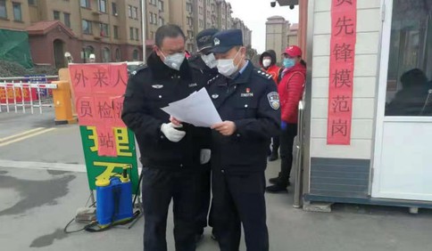流亭边防派出所开展公共场所疫情防控检查