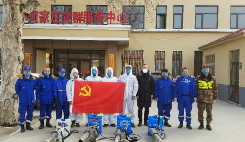 抗“疫”一線，即墨區(qū)民兵連長(zhǎng)董剛留須明志