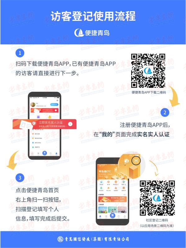 相关链接：便捷青岛防疫登记系统使用方法　　1.下载安装便捷青岛app，并