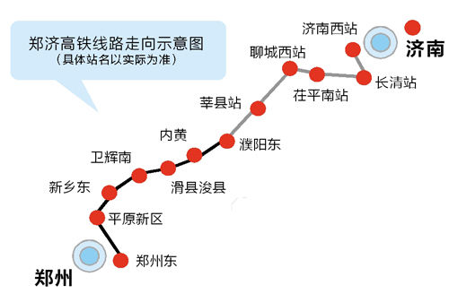 郑济高铁山东段正式开工青岛至郑州有望缩短至35小时