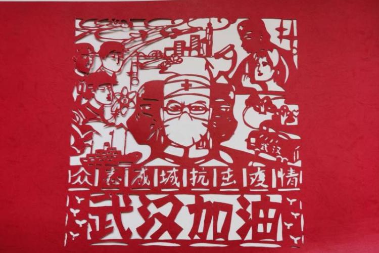 「子用」青岛六十一中学子用艺术作品展表达抗疫真情