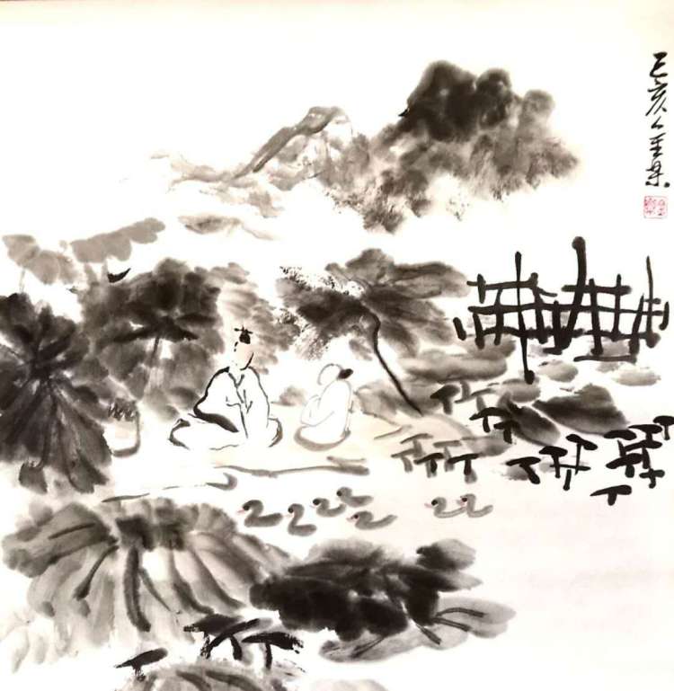 洗尽■铅华洗尽偶然天成 金乐国画作品欣赏之一