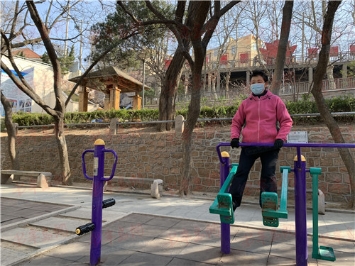 [市北区]春回大地 市北区街角公园外出锻炼居民逐渐增多