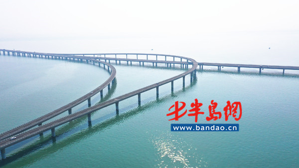 连接线@胶州湾大桥胶州连接线正式开通 上合示范区融入青岛主城生活圈