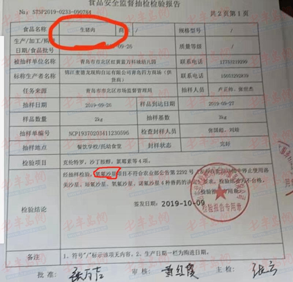 『园方』青岛红黄蓝幼儿园购进问题猪肉 园方、麦德龙均称无责