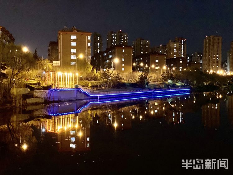 『李村河』灯光摇曳繁花似锦 夜游李村河看不一样的美景