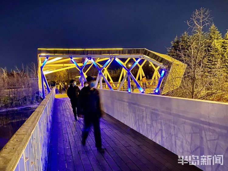 『李村河』灯光摇曳繁花似锦 夜游李村河看不一样的美景
