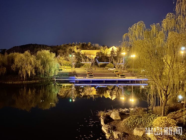 『李村河』灯光摇曳繁花似锦 夜游李村河看不一样的美景