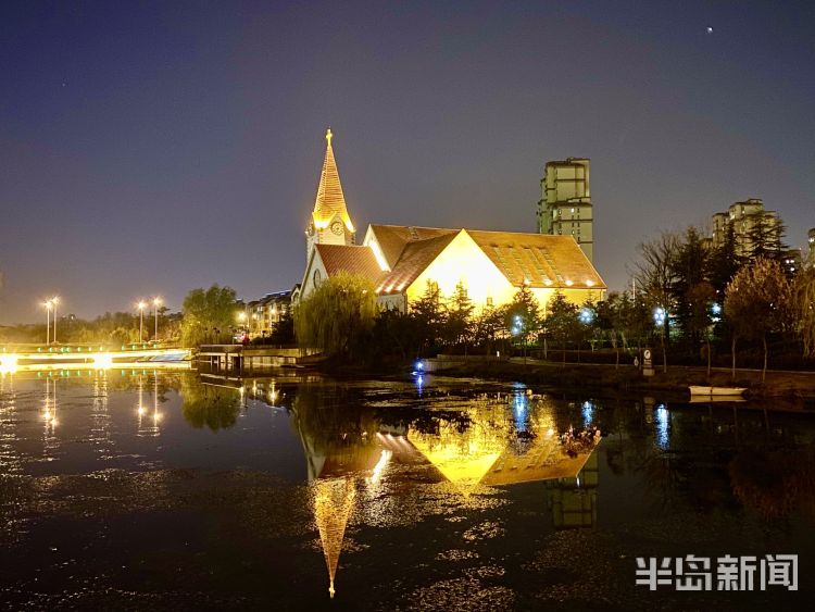 『李村河』灯光摇曳繁花似锦 夜游李村河看不一样的美景