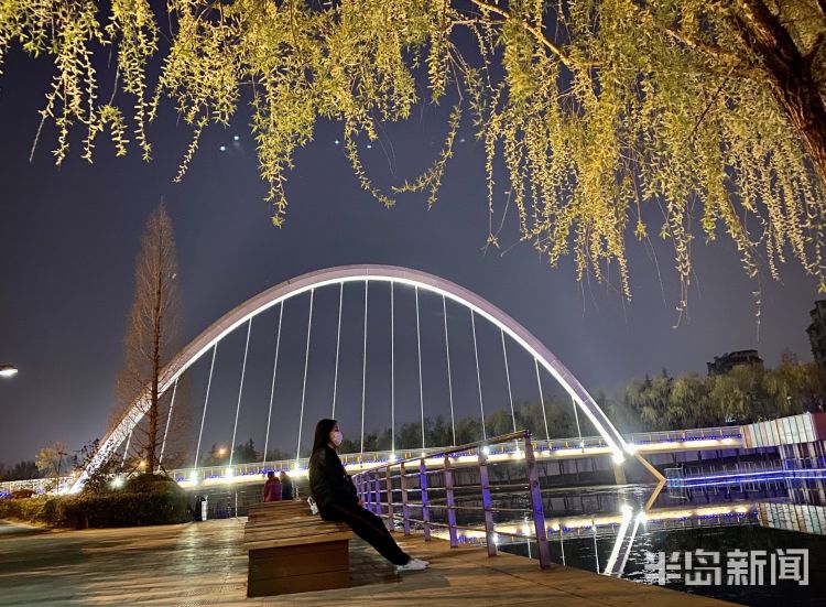 『李村河』灯光摇曳繁花似锦 夜游李村河看不一样的美景