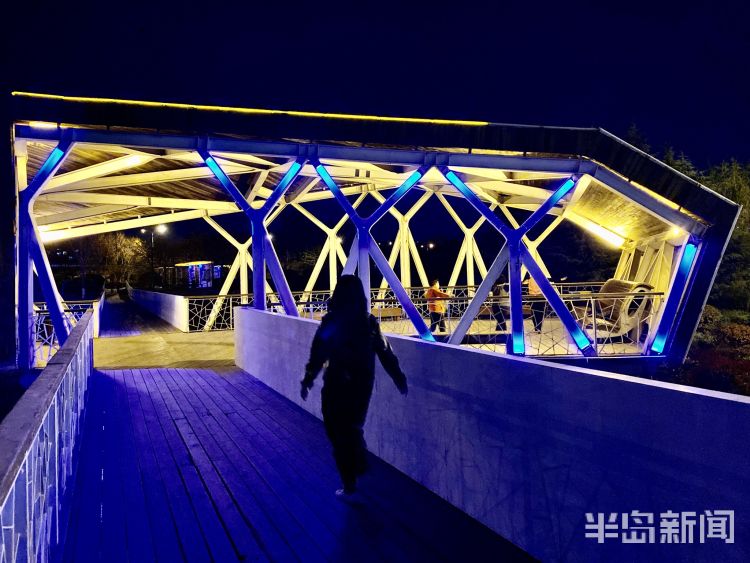 『李村河』灯光摇曳繁花似锦 夜游李村河看不一样的美景