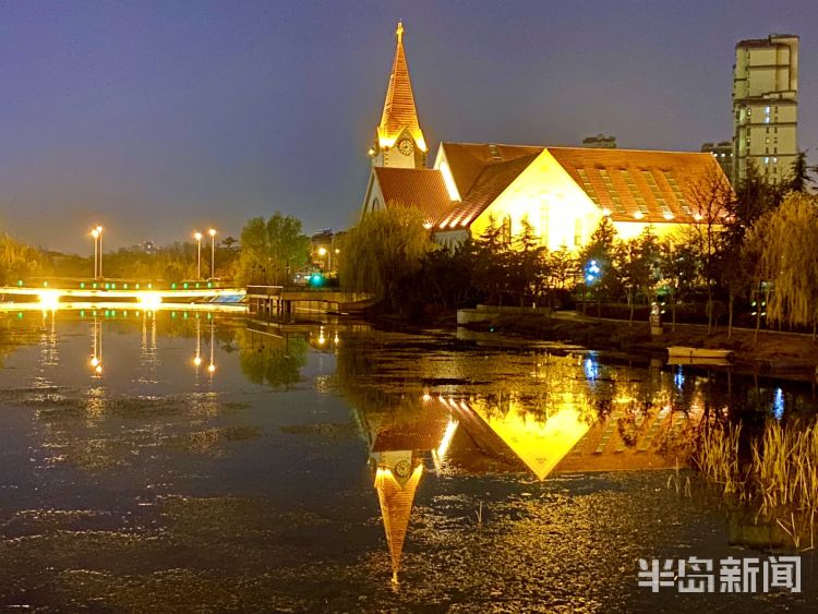 『李村河』灯光摇曳繁花似锦 夜游李村河看不一样的美景