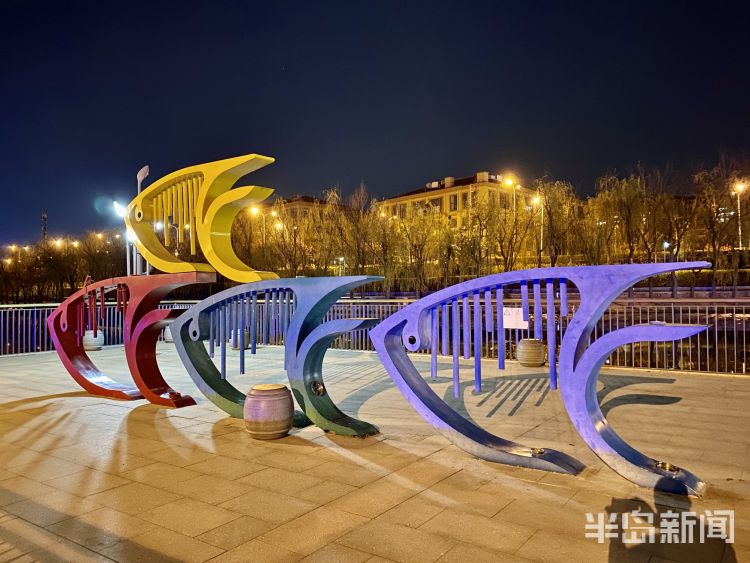 『李村河』灯光摇曳繁花似锦 夜游李村河看不一样的美景