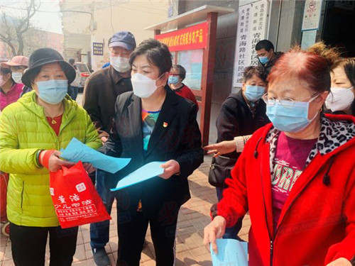 『党建』大港街道青海路社区携手党建联盟单位开展应急安全宣传活动