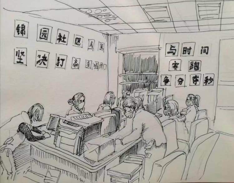 崂山区：青岛大学美术学院同学们致敬金家岭逆行者 我们有“画”说