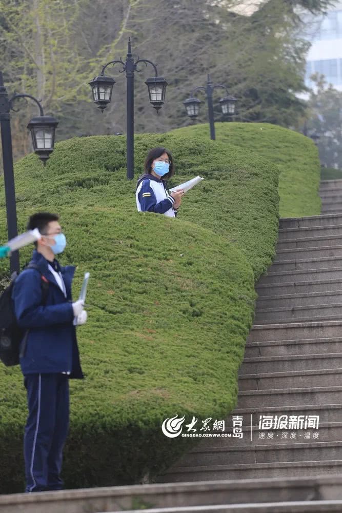 中职@学生入校间隔一米 青岛高中（中职）学校启动“开学模式”（组图）