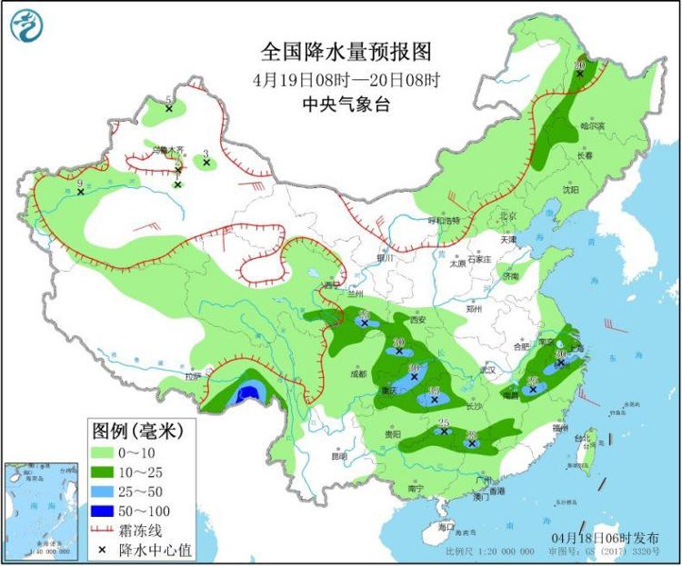 18：山东这个周末雨淅沥 4月18日青岛全市最高温22℃