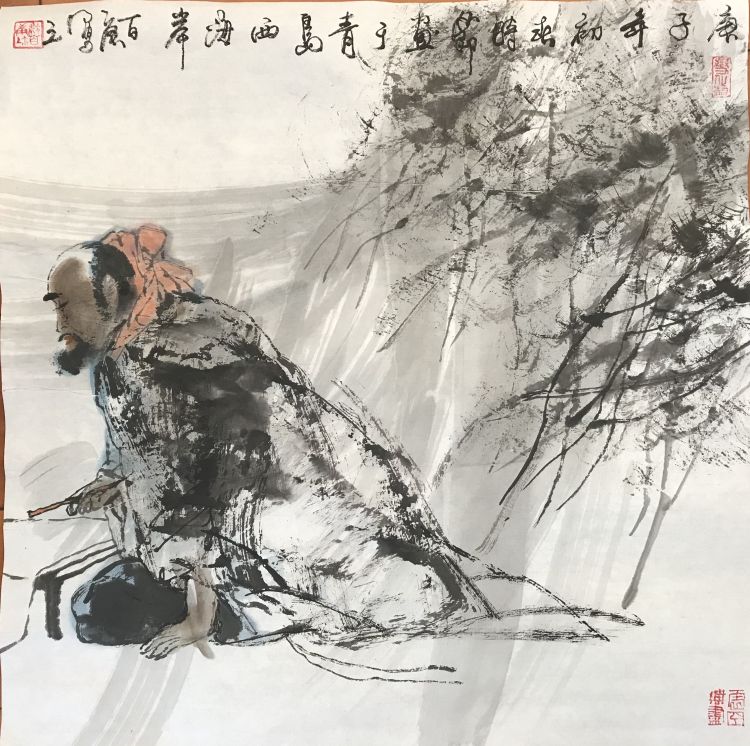 梁百庚：古拙苍劲内蕴神秀 梁百庚人物画欣赏之八