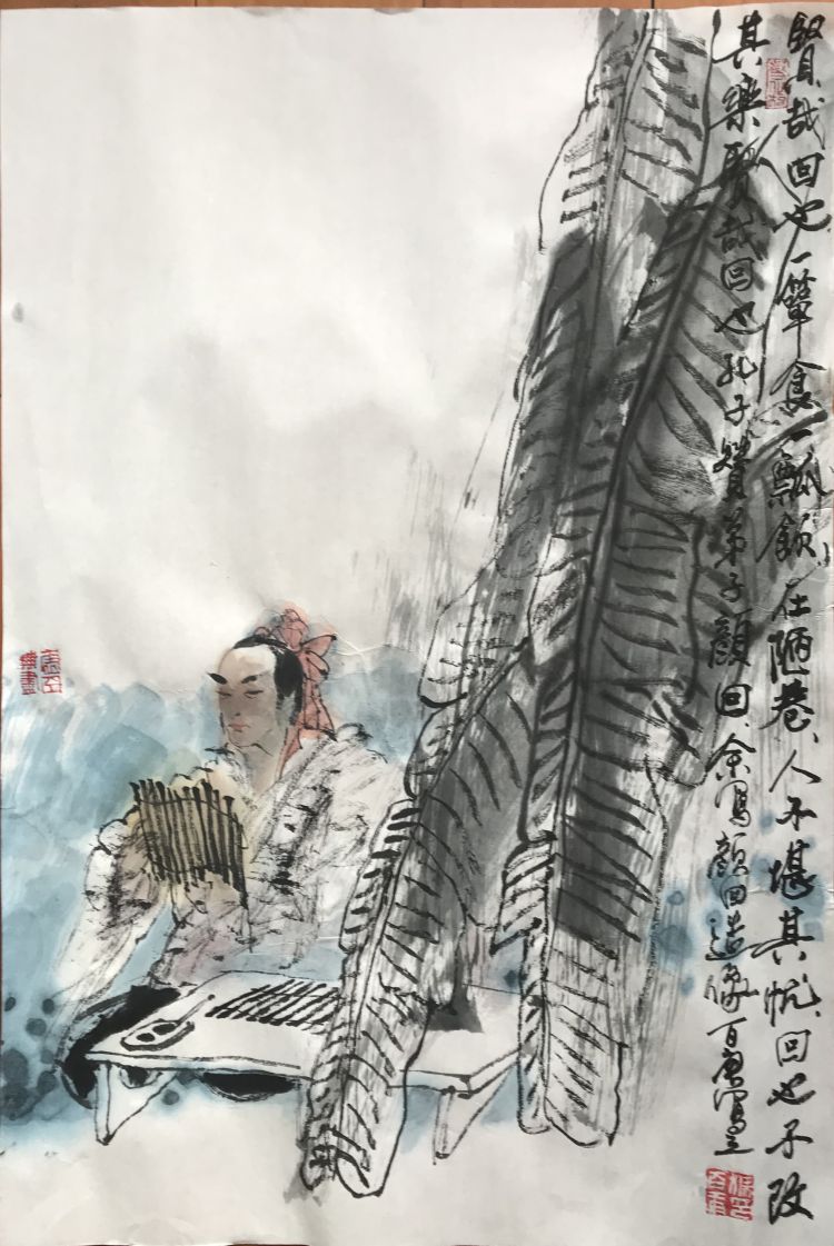 梁百庚：古拙苍劲内蕴神秀 梁百庚人物画欣赏之八