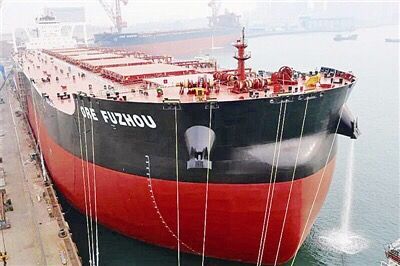 北船@青岛北船重工一艘32.5万吨矿砂船“云交付”还有10艘有序建造中