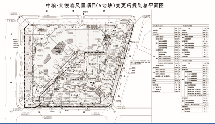 「大悦」即墨区中粮·大悦春风里规划变更 办公楼、商业街等均有调整