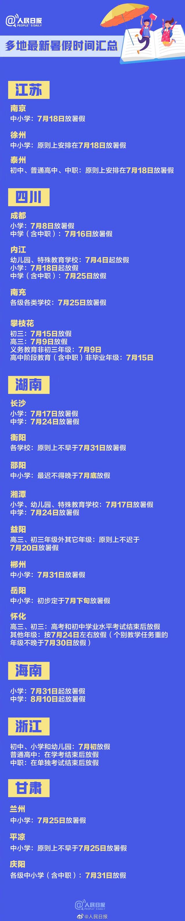 返校@多地明确暑假时间 这些高校本学期不返校或暂缓返校