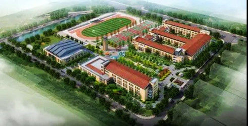 [室内外]青岛市北区河西中学主体封顶 进入室内外装修阶段