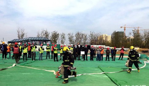 筑牢防火墙 青岛地铁8号线工程项目开展消防应急疏散和灭火预案演练