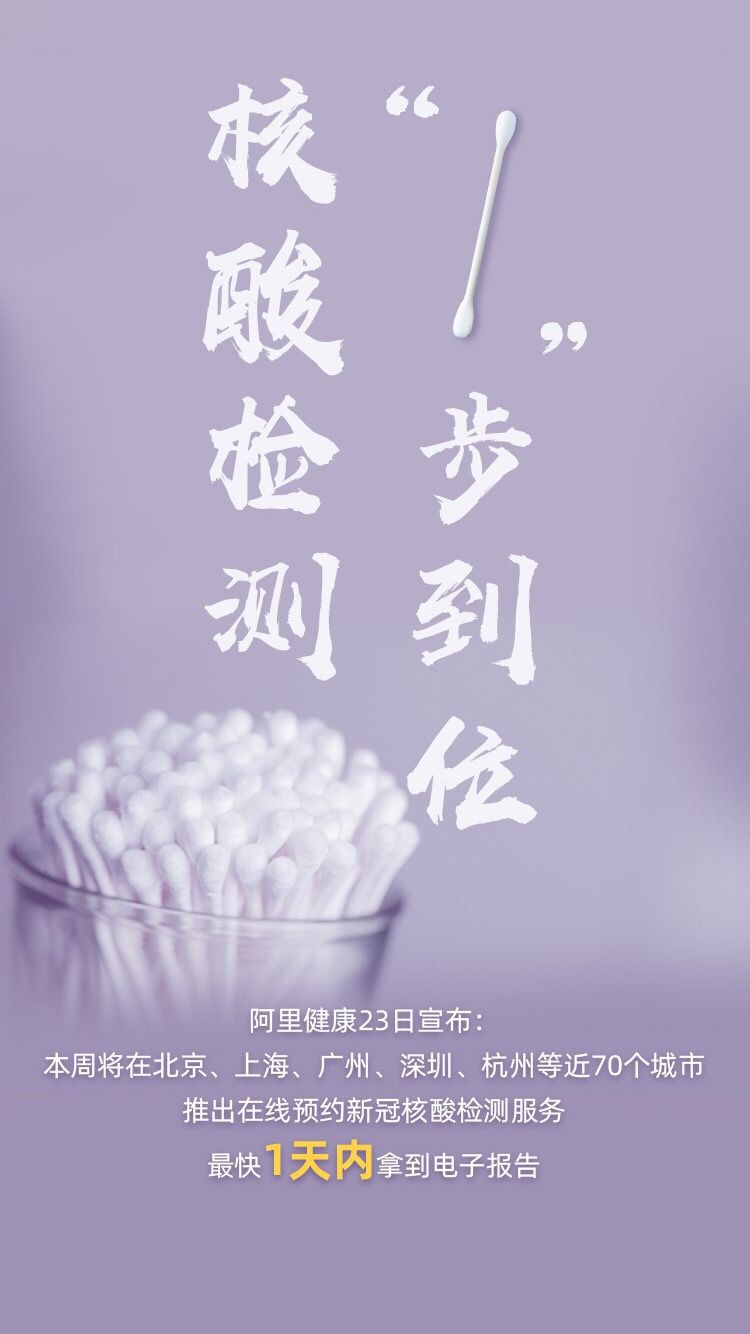 【核酸】青岛市民可在线预约核酸检测了 最快一天内可取电子报告