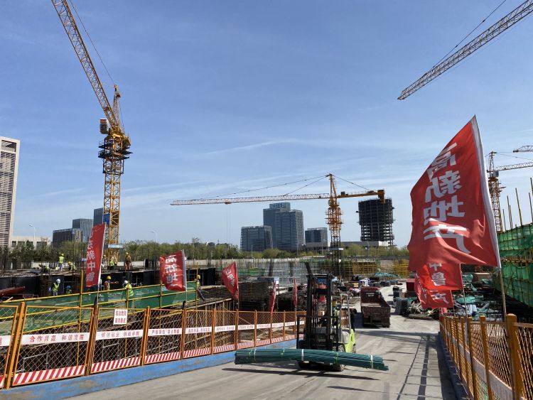 #花园式#青岛红岛汇科技金融中心项目建设按下“加速键”预计今年底主体封顶