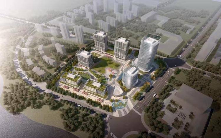 #花园式#青岛红岛汇科技金融中心项目建设按下“加速键”预计今年底主体封顶