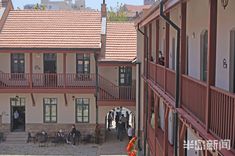 今昔对比青岛最大里院：广兴里今昔对比 老里院焕发活力