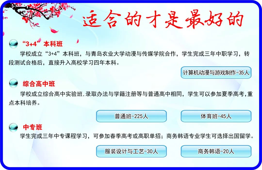 城阳区职教中心学校2020年招生简章发布（附详细解读）