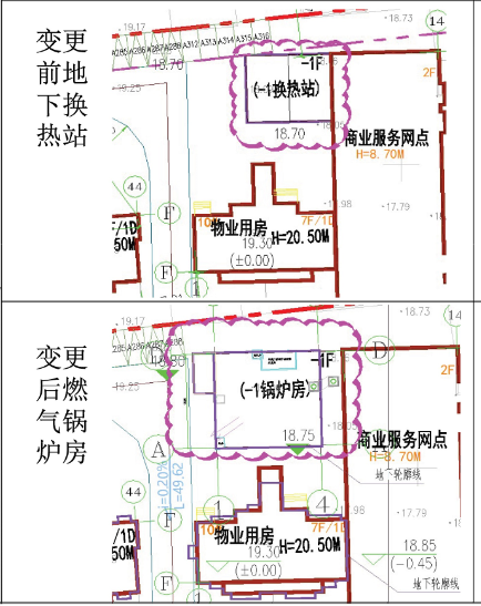 变更西海岸城发天成华苑规划变更 地下换热站变更为地下燃气锅炉房