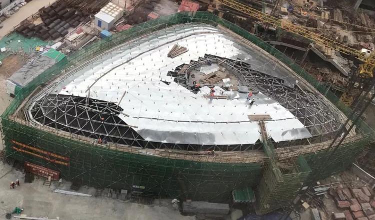 李沧区市重点！李沧区信息与金融产业示范区4#楼通过主体验收
