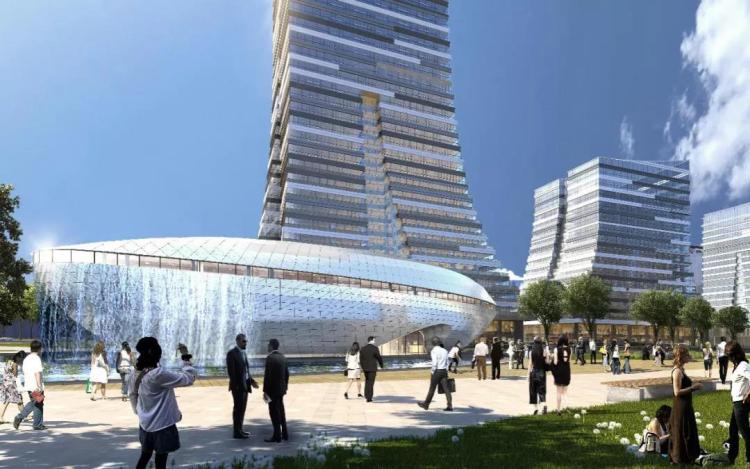 李沧区市重点！李沧区信息与金融产业示范区4#楼通过主体验收
