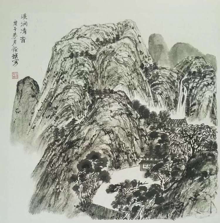 山水潋滟春色好 花鸟虫鱼也动人 孙俊英国画作品欣赏