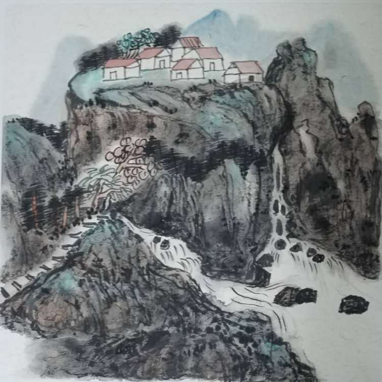 山水潋滟春色好 花鸟虫鱼也动人 孙俊英国画作品欣赏