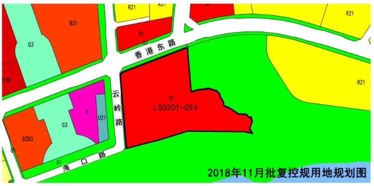 LS0201青岛崂山区金家岭LS0201-094地块控规调整 由商业变商住