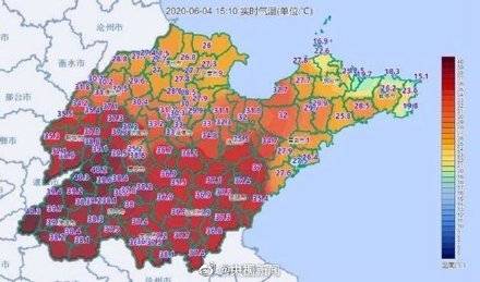 “冰火两重天”山东东西部地区温差超25℃！6月5日青岛最高温28℃